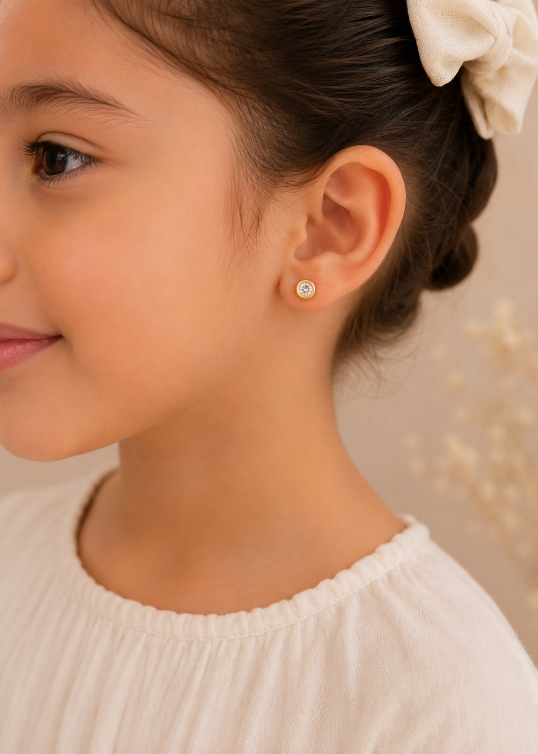 Solitaire Stud Earrings
