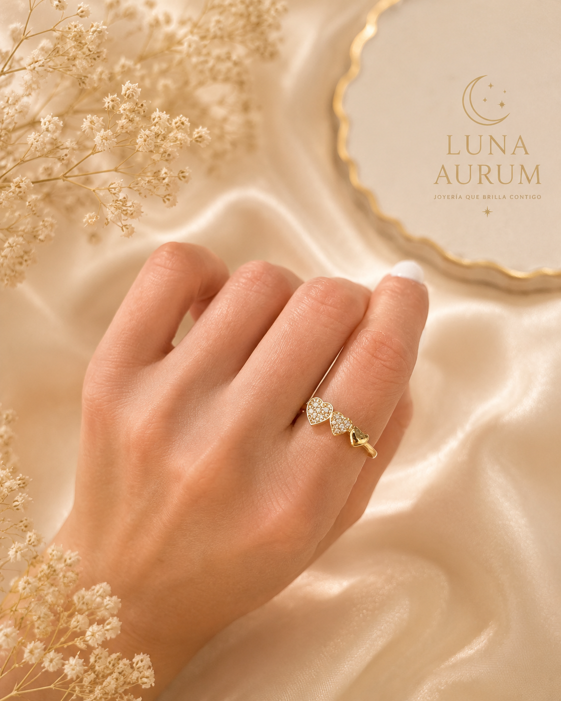 Anillo de Tres corazoncitos
